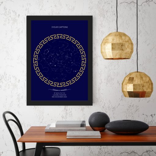 Star Map Blue F Wallpaper