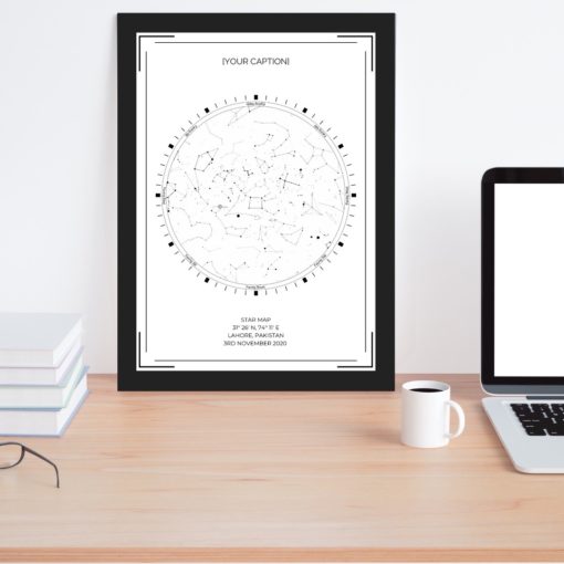 Star Map White Wallpaper