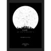 Star Map Dark Skyline of UAE