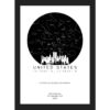 Star Map Light Skyline of US