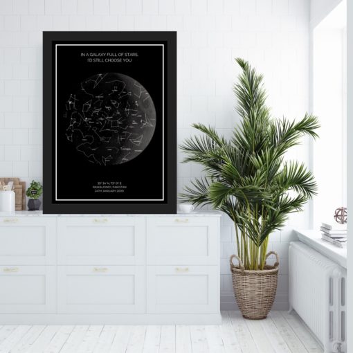 Star Map Moon Wallpaper