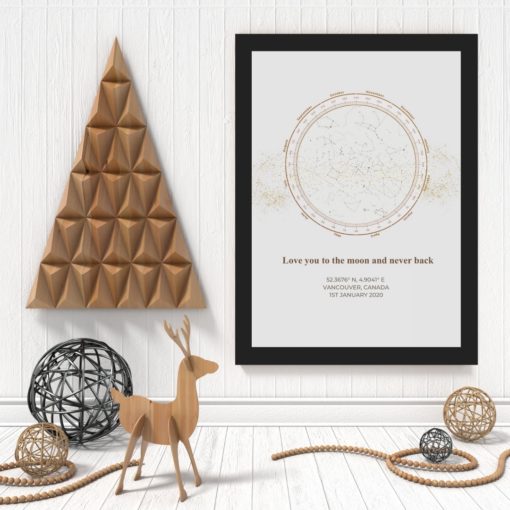 Star Map Gold Dust Wallpaper