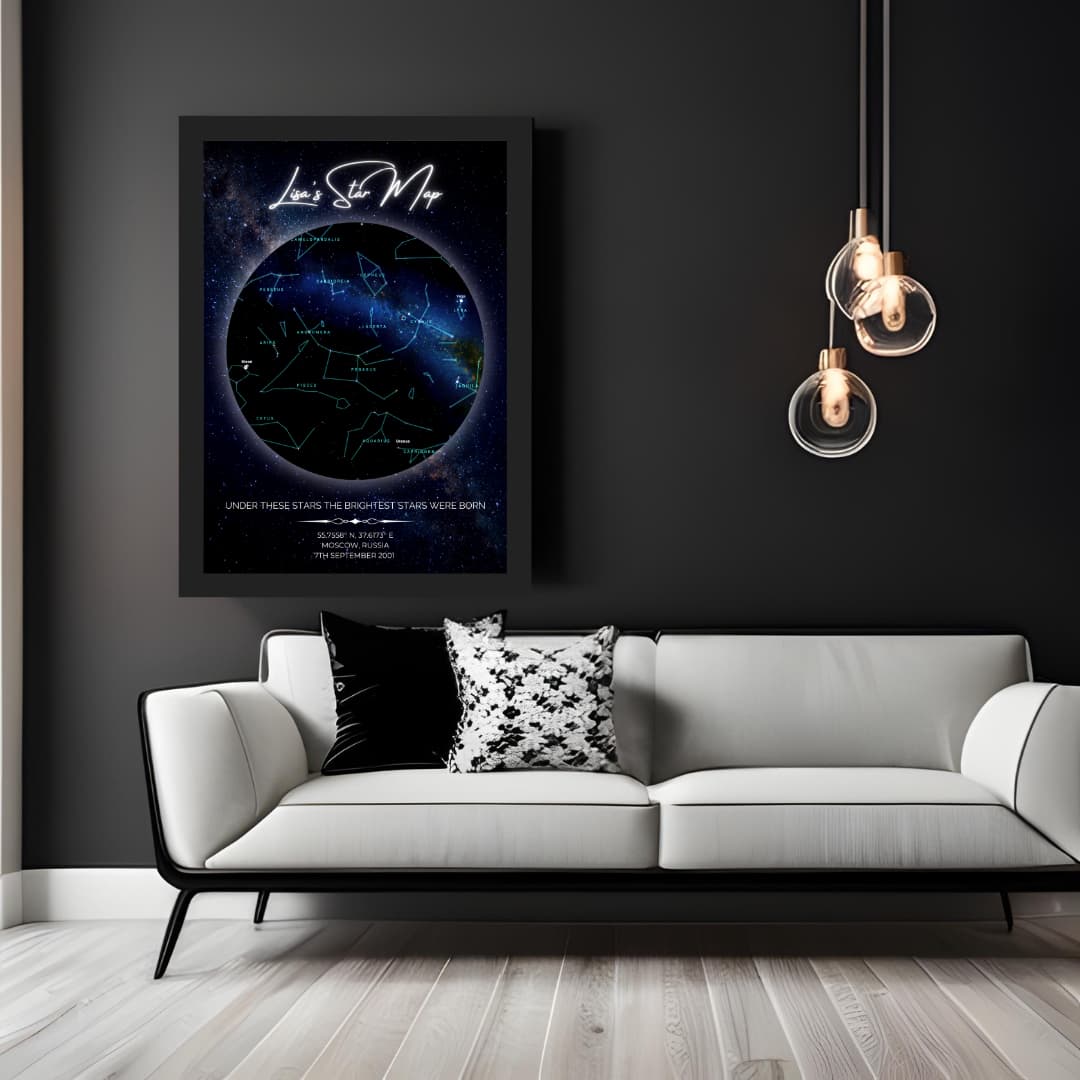 Dark Galaxy Star Map Lifestyle