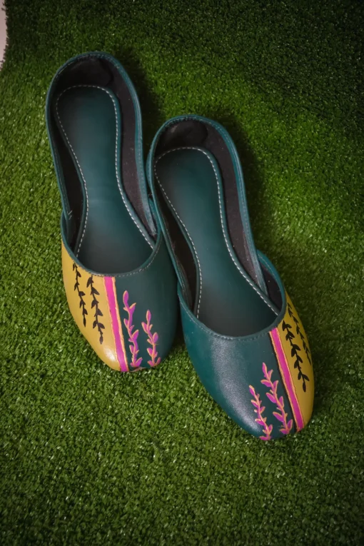 Leafy Traditional Khussa Shoes