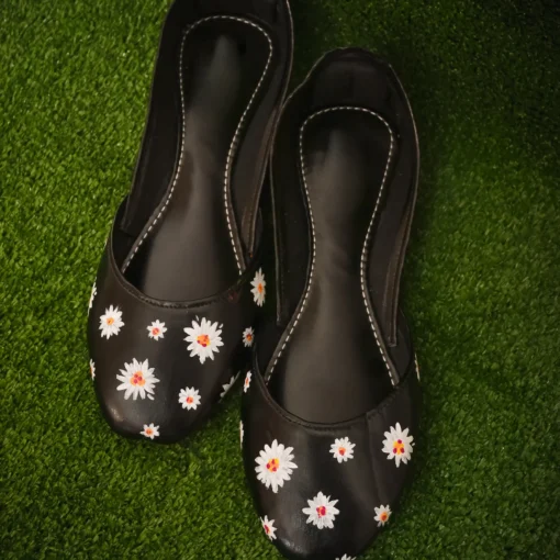 Black Jasmine Khussa Shoes