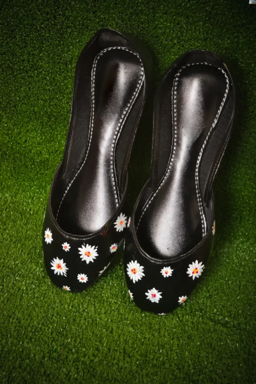 Black Jasmine Khussa Shoes