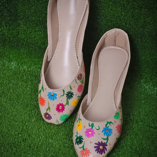Flamboyantly Floral Khussa Shoes