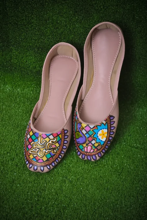 Radiantly Patterned Khussa Shoes