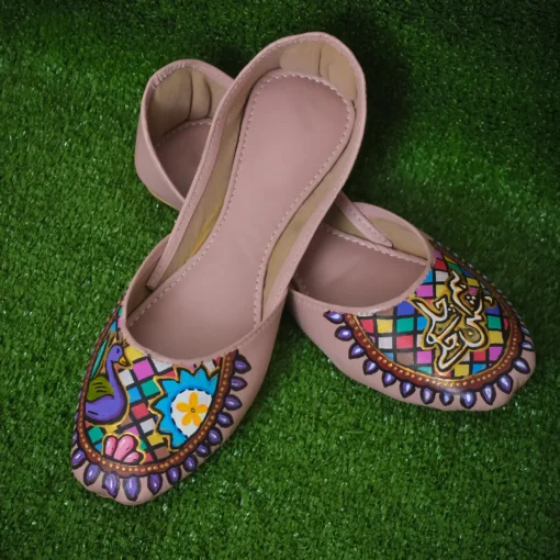 Radiantly Patterned Khussa Shoes